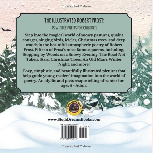 The Illustrated Robert Frost: 15 Winter Poems for Children - Robert Frost for Kids, Poetry Books for Kids, Poetry Picture Books, Robert Frost Kids ... Frost, Poetry for Young People Robert Frost - Image 2