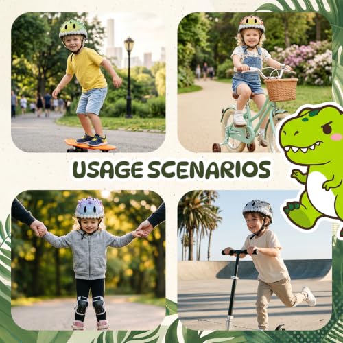 Image of Kids Toddler Bike Helmet, Adjustable and Multi-Sport for Child Boys and Girls, 2 Sizes