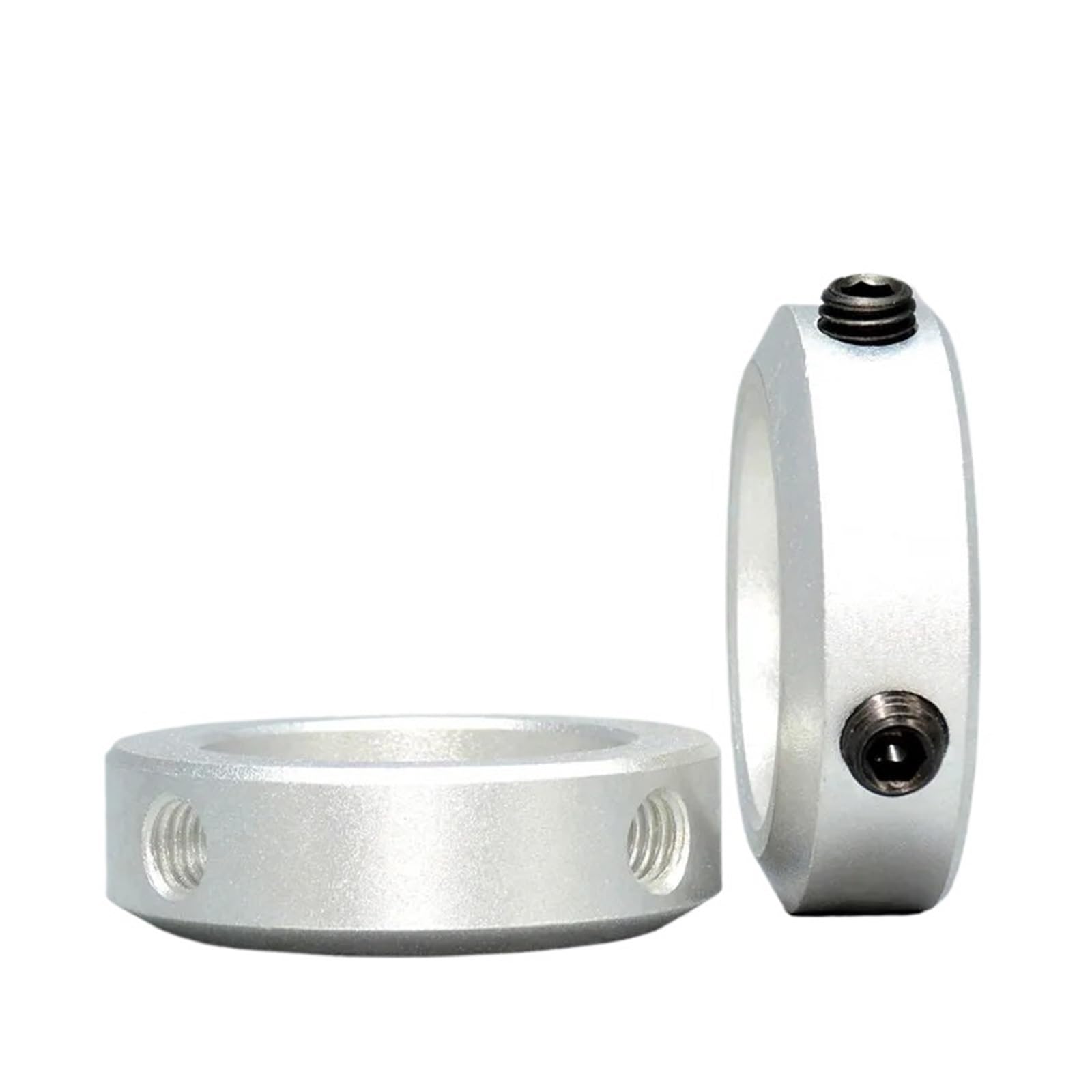 Bague de retenue de Collier d'arbre Type de vis d'arrêt Bague de retenue localisateur de retenue d'arbre en Alliage d'aluminium avec vis de diamètre 3 4 5 6 8 10(NITCN-8-14-8 10pcs)