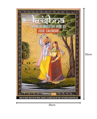 Image of Tallenge - Enchanting Krishna - 2026 Wall Calendar - 12 x 17 Inches (Paper, Wall Calendar)