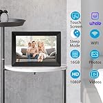 Digital Picture Frame 10.1 Inch WiFi Touch Screen Digital Photo Frame Slideshow, IPS HD Display Digital Frame 16GB Storage, Share Photos and Videos via Uhale App Gifts for Women Men Birthday Family - Image 2