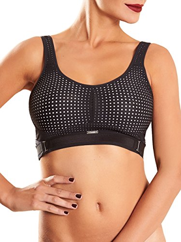Chantelle Medium Impact Wire-Free Sports Bra, S, Black/White