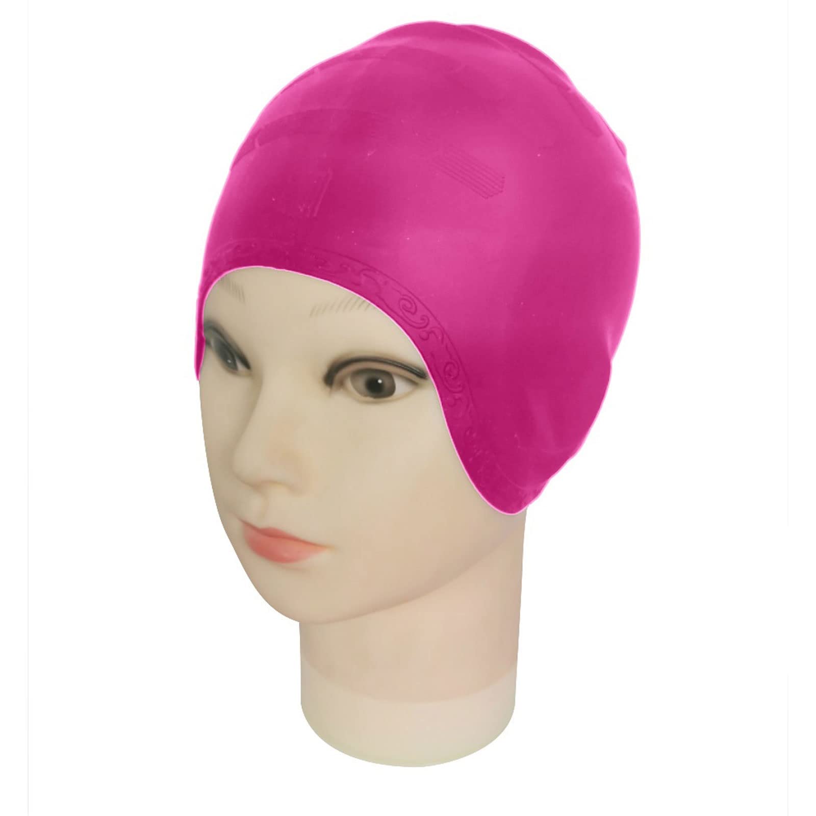 Cuffia da nuoto in silicone, unisex, per adulti, impermeabile, protezione per le orecchie, per sport e immersioni, elastica (1)