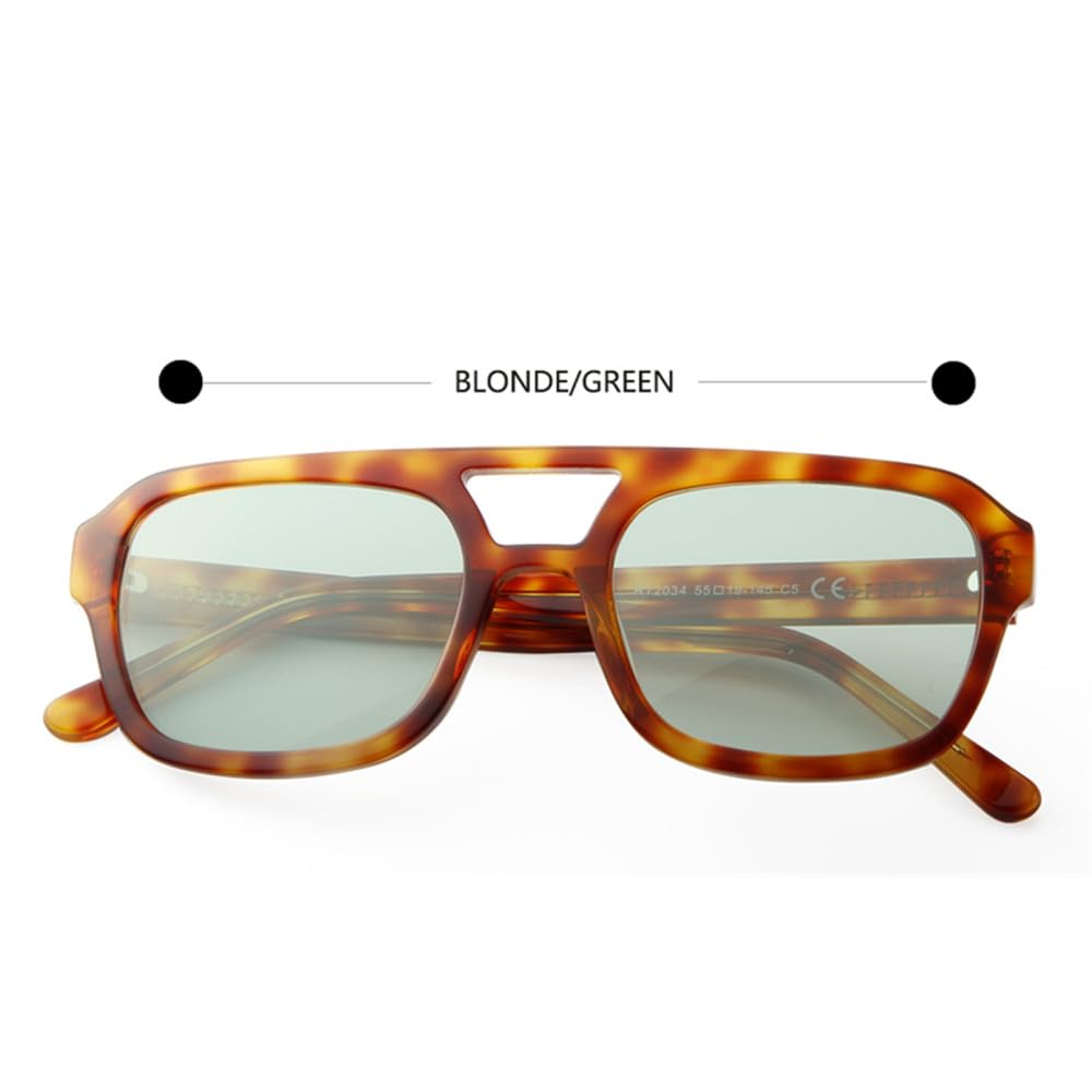 Occhiali da sole quadrati da donna Occhiali da sole in acetato bianco per uomo Occhiali grandi tonalità