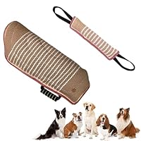 Armschutz Ärmel Hund Beissarm für Hunde mit Beisswurst Hunde Dauerhafte Jute Ausbildung Pit Bull Deutscher Schäferhund Mastiff Jute Beisswurst K9 Training Hundebiss Schlepper Spielzeug Hundespielzeug