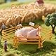 HSLXBY 60 Stück Pferdezaun Spielzeug, Kunststoff Farm Zaun, Corral Fechten Panel Zubehör, Miniatur Zaun Bauernhof Spielzeug, DIY Pferd Corral Fechten Zubehör, Kinder Pädagogisches Geschenk