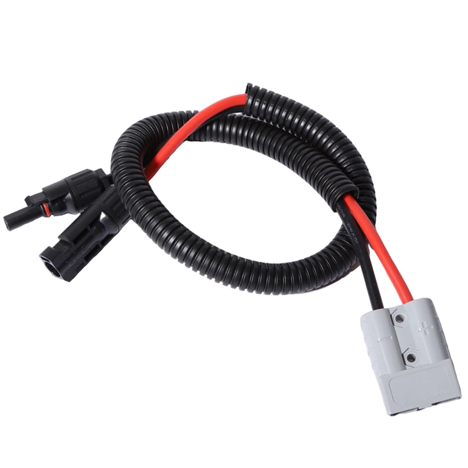 30CM MC4 Anderson Solarstecker Kabel 50A 10AWG 600V Wasserdichter Y Stecker Plug and Play Solarpanel Verlängerungskabel für SolargeneratorTragbare Generatoren Energiespeicher RV