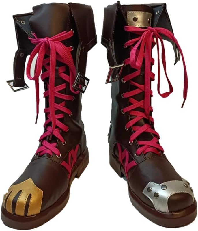 2025 New Jinx Cosplay Shoes for Anime Arcane LOL Jinx Short Boots Woman Man Halloween Shoes