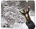 Produktbild Gaming Mouse Pad Custom, springen Schnee Winter Katze rutschfeste Gummibasis Mousepad
