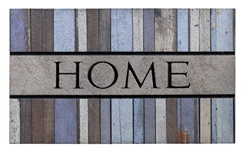 HMT 318029 Eco-Master, Welcome Home Rust Fußmatte, Kautschuk, Mehrfarbig, 45 x 75 cm