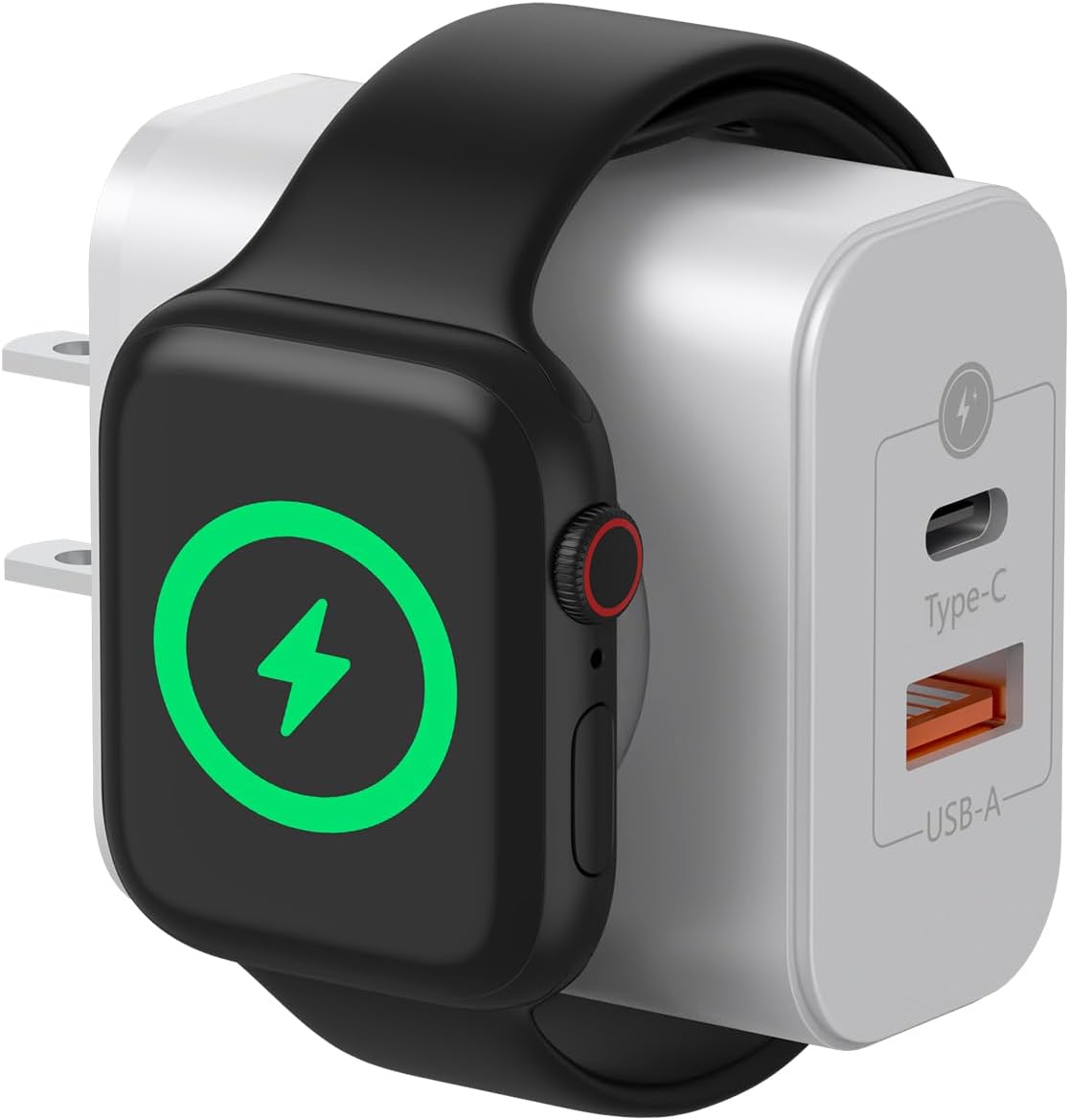 for Apple Watch Charger, 3 in 1 USB C Portable Wall Fast Charging Block, 23W Dual Ports Charging for iWatch Series 10/9/8/7/6/SE/5/4/3/2/1/Ultra, for iPhone 17/17 Pro/17 Pro Max/16/15 - Amazon product rated Grade B
