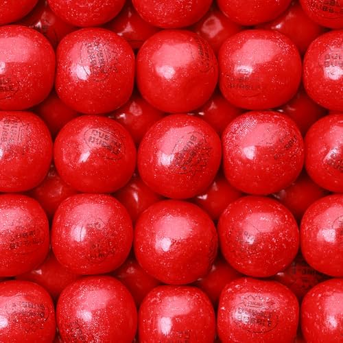 Global Gumball s for Machine - 1 Inch Double Bubble s - Cherry Flavored Bubble Gum Red s - Kids Gum - Bulk Gum Balls 1.7 Lb - Chewing Gum