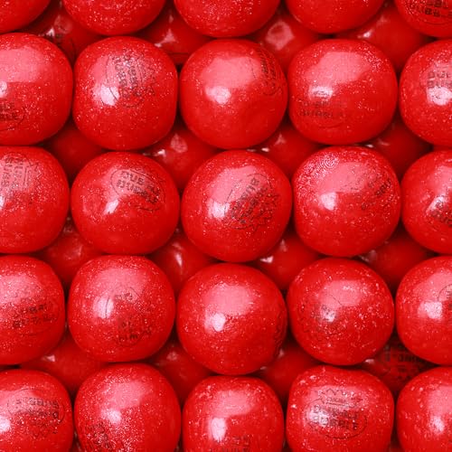Red Gumballs for Gumball Machine Refill - 1 Inch Cherry Gumballs - 1.7 LB | Double Bubble 1 inch Gumballs Chewing Cherry Gum Red Gumballs for Kids - Bulk Zip Pouch Bag - image 1