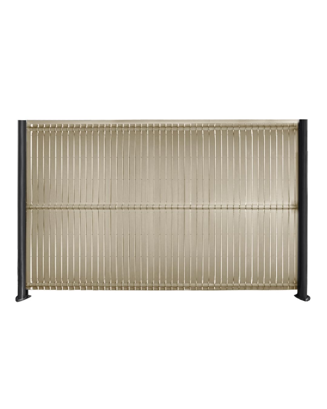 Mazovia Brise Vue Jardin en PVC, 153x250 cm, Beige, sans Percer, Résistante aux Intempéries, Panneau de Cloture Rigide, Résistante aux UV, Toute l'Année, Moderne