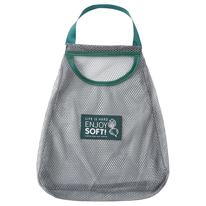 Large Capacity Foldable Mesh Storage Bag with Zipper and Handle | Reusable & Breathable, Laundry & Toy Organiser, Grocery & Beach Tote, Household Organiser, For Daily Essentials