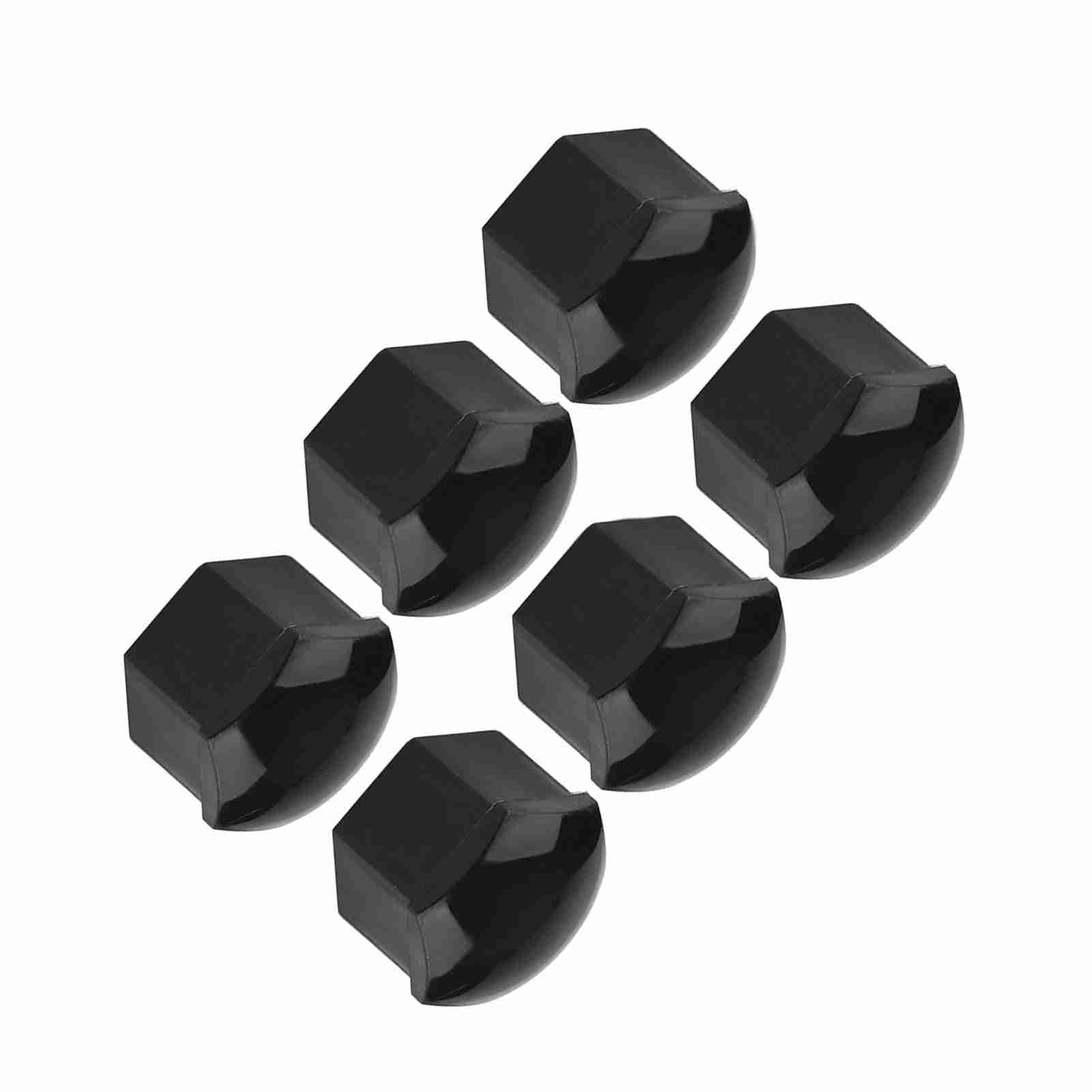 Aqxreight-20 Sztuk 19mm Osłony Nakrętek Kół Samochodowych Osłona śruby Piasty Samochodowej śruba Felgi Ochrona Zewnętrzna Pasuje do Wszystkich śrub 19mm(czarny)