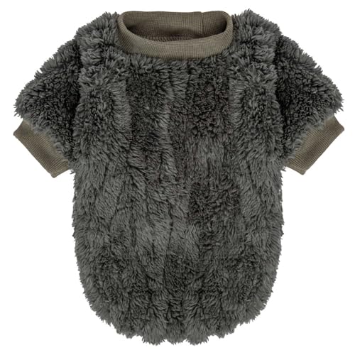 Image of FabriCastle Dog Sweater, 3-Pack Dog Clothes & Coat, Pet Jacket for XS Small Dogs Boy or Girl, Soft and Warm Cat Sweaters Doggy Apparel Costumes Christmas (Dark Teal,Army Green,Dark Grey, X-Small)