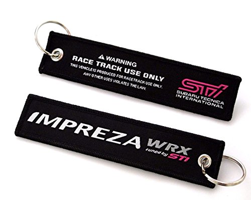 JDM STI IMPREZA WRX DOUBLE SIDE Racing Cell Holders Keychain Universal NEW