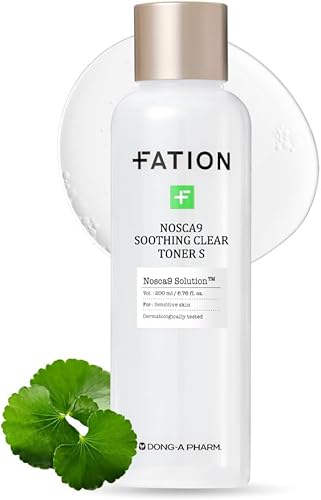 Fation Nosca9 Soothing Toner S | Tónico exfoliante 2% PHA y LHA para pieles sensibles | Hidratante, hipdrante y de rápida absorción coreana (paquete