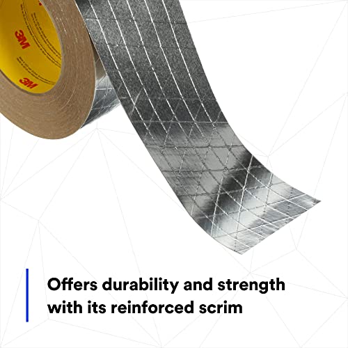 Image of 3M Venture Tape FSK Facing Tape 1525CW, Pressure Sensitive, Cold Weather Adhesion, Foil, Scrim, Kraft, UL723 Classified, 3.9 in x 50 yd