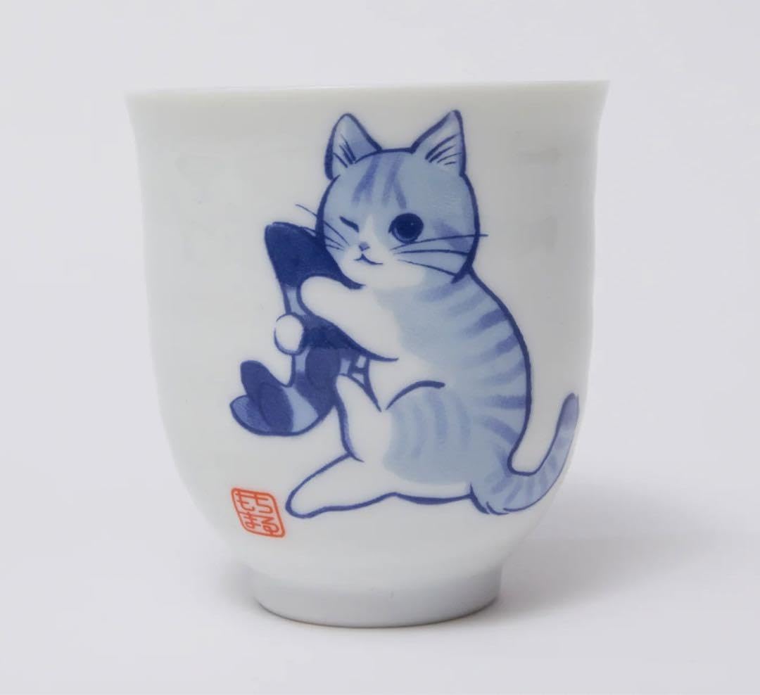 もちさまお取り置きのお品です Amazon | もちまる 湯呑み もちまる日記 もち様 食器 猫 エビ