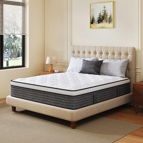 Image of CH CHARME HOUSE Full Size Mattress, 14 Inch Full Hybrid Mattress in a Box