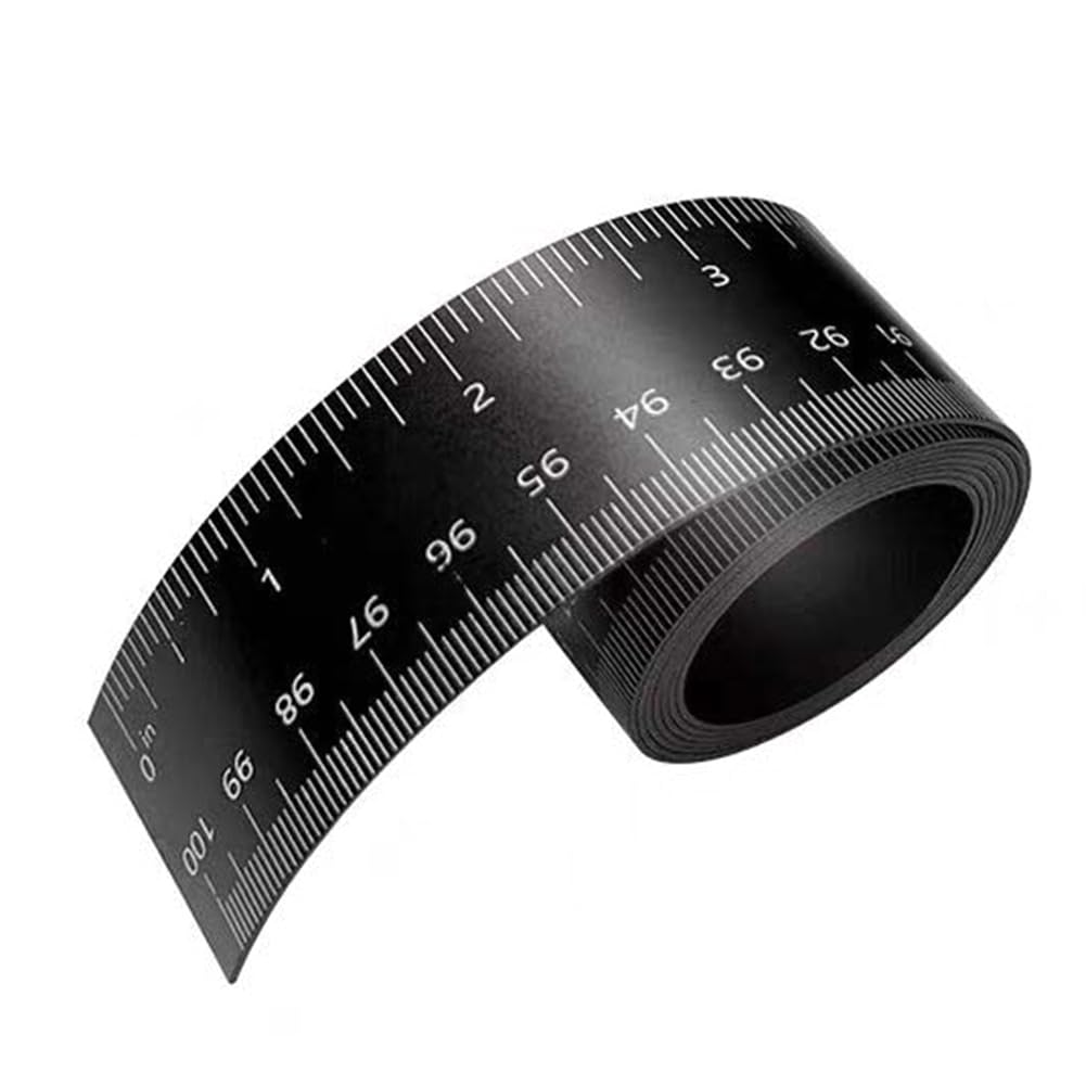 TOBEOME Flexible Magnetic Ruler with Both Inches and Centimeters Magnet Measuring Tape Magnetic Flexible Ruler