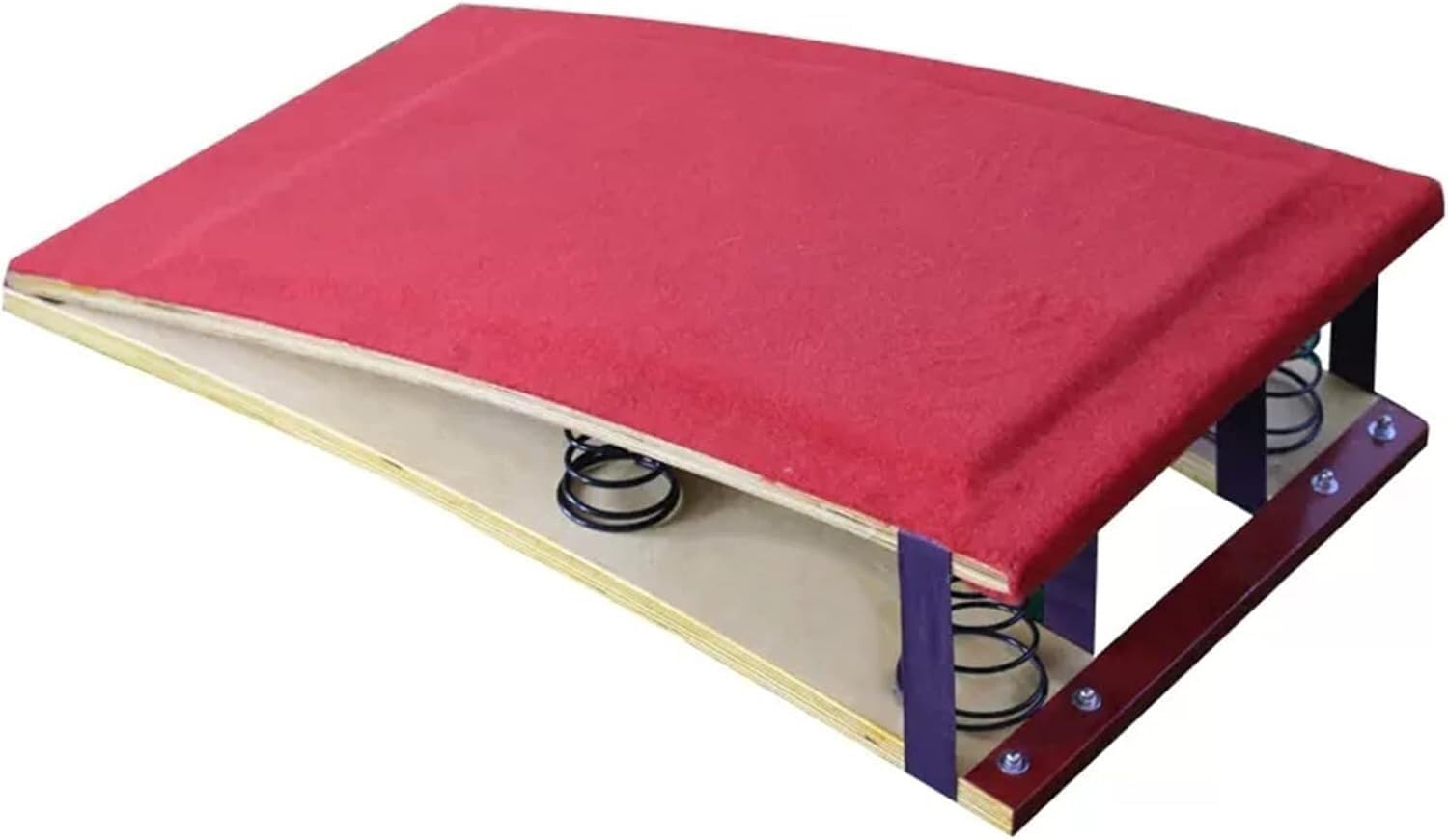 TIST High Jump Spring Board Beginner 4 Springs Vault Springboards for Beginning Gymnasts/Kids/Children Curved Jump Bridge/Vaulting Equipment Landing Practice Art Project Assisted Springboard