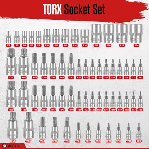 Juego de dados Torx 26 juego de dados torx marca WETT (2)