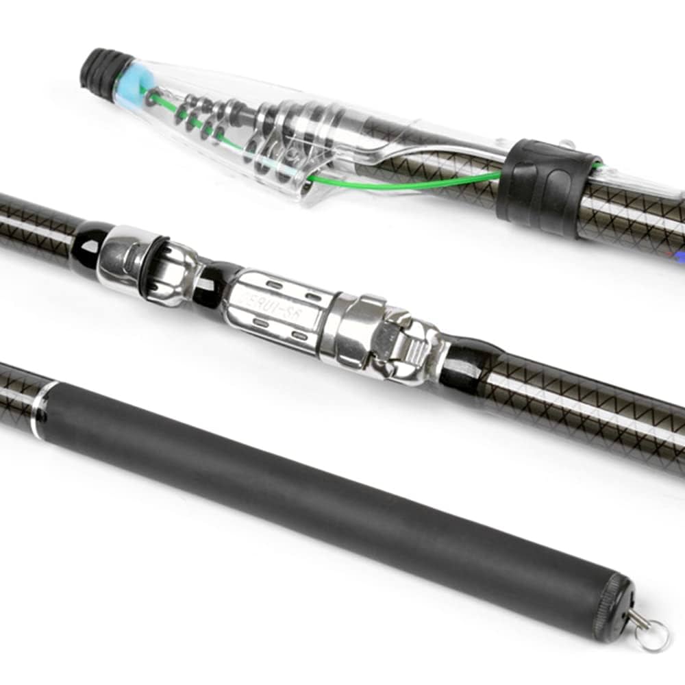 スピニングロッド カーボンファイバー ブラック Amazon | Wuyuzi スピニングロッド,2.7m / 3.6m / 4.5m / 5.4m