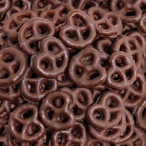 Dark Chocolate Covered Mini Pretzels | 2-Pound Bag | Salted Pretzels in Sweet Chocolate