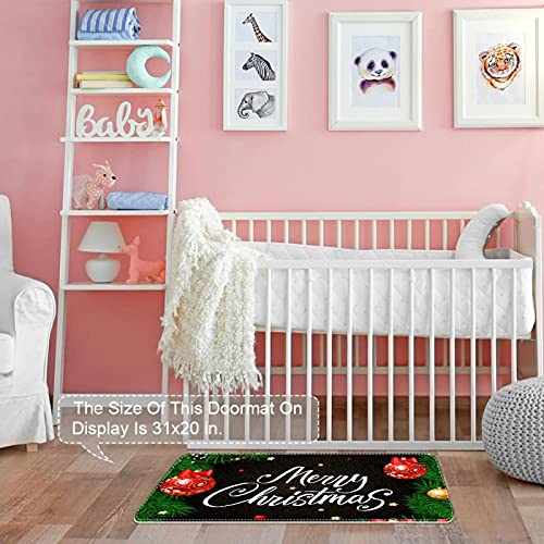Paillasson de Noël lavable en machine pour intérieur et extérieur - 7