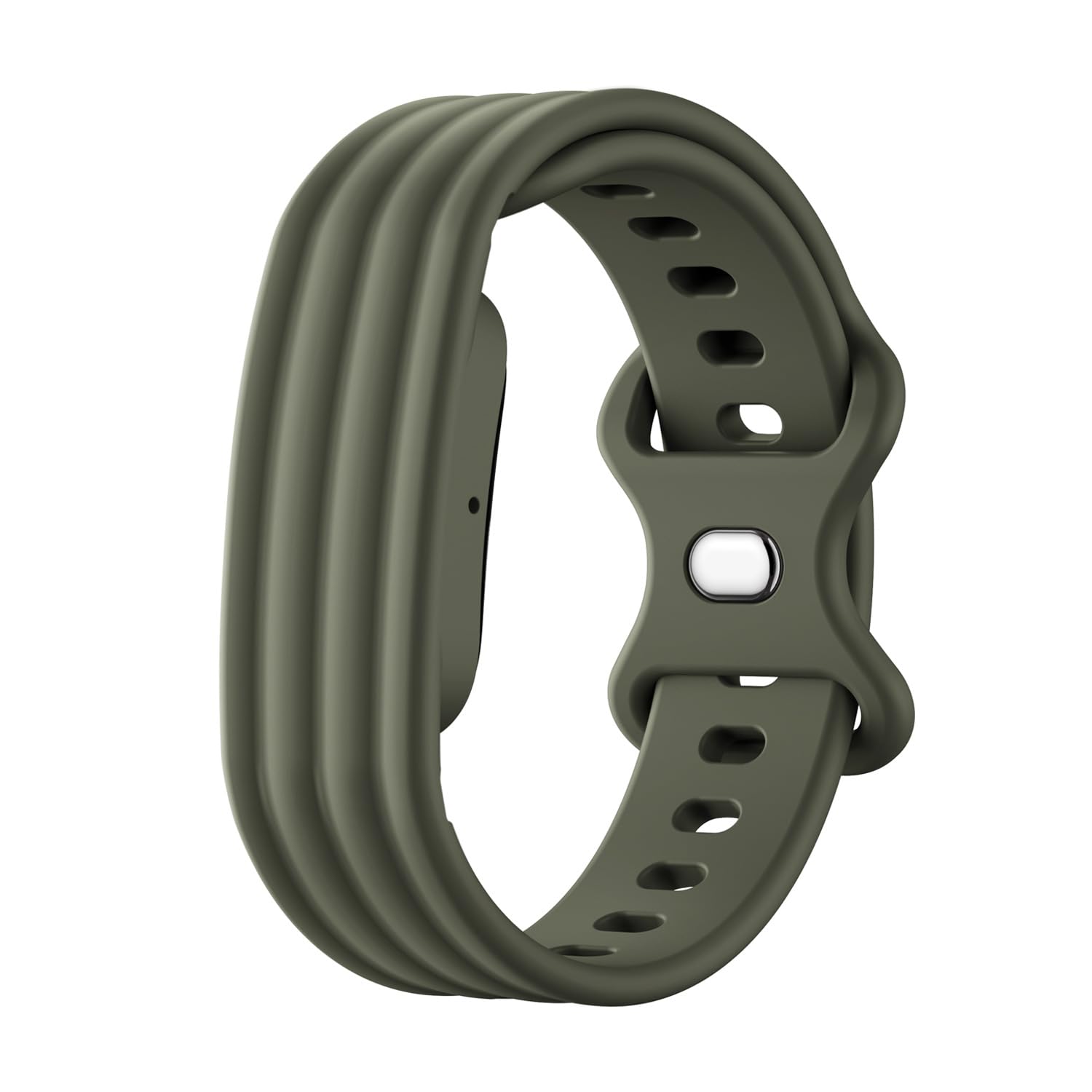 Silicone Sport Band For Google Fitbit Air Waterproof & Sweatproof Soft Perforated Wristband Multi-Purpose Adjustable Buckle Replacement Straps for Fitness Hiking Running