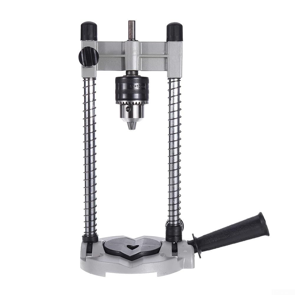 Soporte de guía de taladro Soporte de taladro para taladro eléctrico Posicionamiento vertical de 90 grados 1.5-13mm Rango de sujeción Madera Mármol Metal Perforación