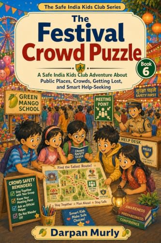 The Festival Crowd Puzzle: A Safe India Kids Club Adventure About Public Places, Crowds, Getting Lost and Smart Help-Seeking (The Safe India Kids Club Series...