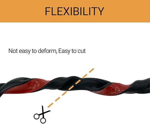 Miniatura 4 de PACIXU Burlete de goma en forma de D, tira de sellado autoadhesiva, junta de goma para RV, automóvil, barco, puerta de garaje, ventana, maquinaria y