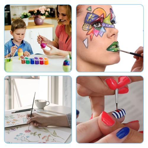 Image of 100 Strips 600 Pots Empty Paint Pots with Lids Mini Clear Paint Storage Container 3ml / 0.1oz Small Paints Cups Plastic Paints Strips Storage for Classrooms School Arts Crafts Painting Supplies