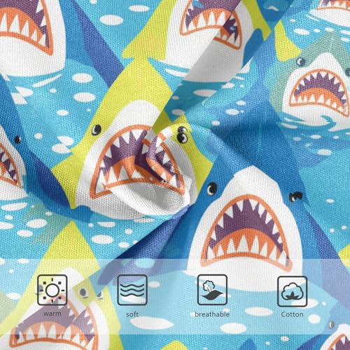 Wusikd Colorful Sharks Girls' Underwear Cotton Girls Briefs Soft Toddler Underwear 2T3