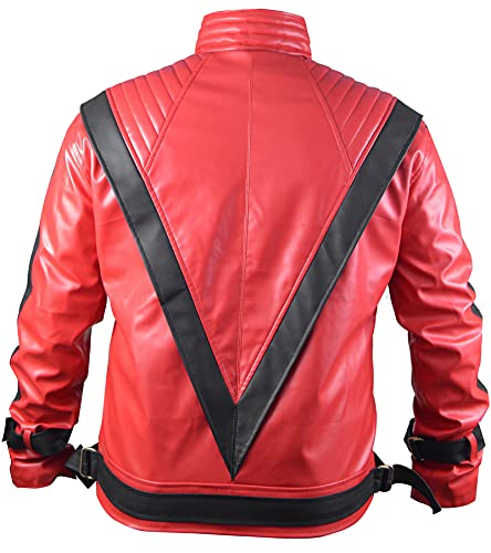 TLW Party&Dance, Red & Black Leather Jacket, FAUX Leather4