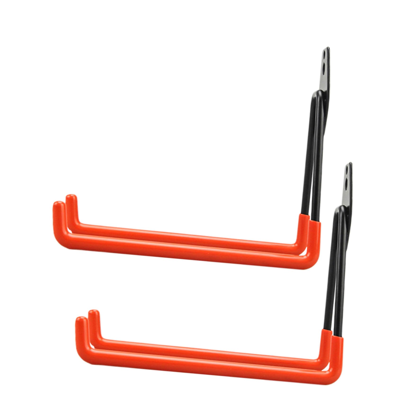 Zerodeko Lagerhaken 2 Stück aus Eisen in Orange für Garage und Balkon