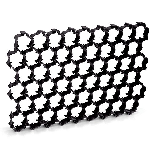 Placas Césped Rejilla Negro 1,1 m²