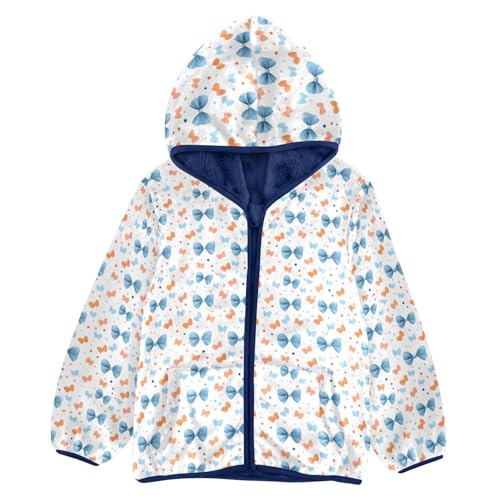 Bows Boys Fleece Coat,Children's Zip-Up Hoodie Jacket,Baby Warm Fashion Outerwear 3-10T,A113271