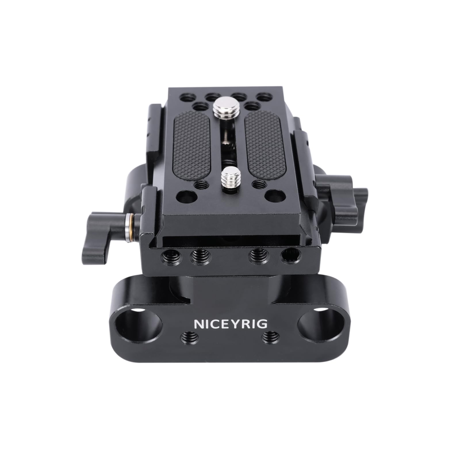 NICEYRIG 15mm Rod Rail Riser Support System for Manfrotto Standard, 29mm Height Adjustment Universal for DSLR Shoulder Rig, Lens Support, Follow Focus