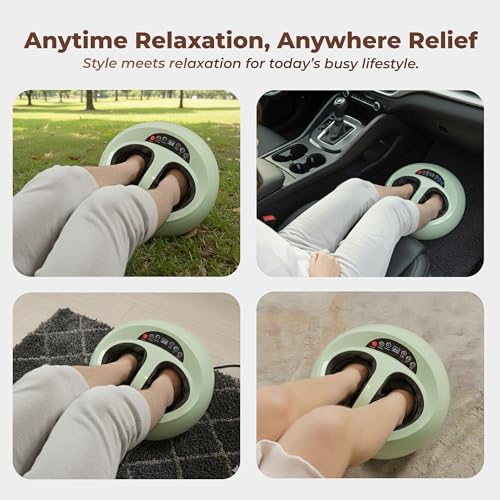 Image of Durafit91 Electric Foot Massager for Pain Relief, Feet Massager with Hand Simulation Massage, Air Compression, Shiatsu, Deep Kneading, Blood Circulation, Relaxation & Stress Relief, Portable Massager