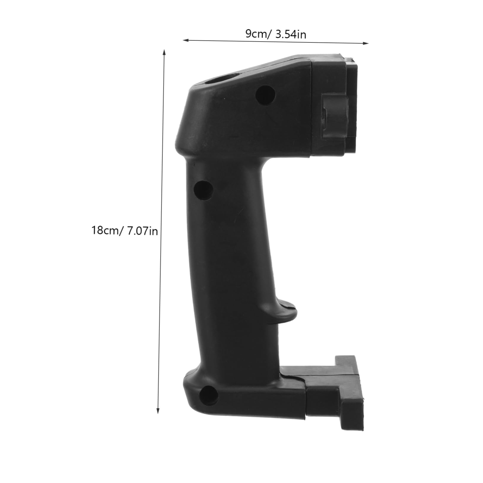 IWOWHERO Electric Hammer Rear Handle Side Grip Replaceable Impact Drill Grip Electric Hammer Handle Home Accessory Sturdy Handle Grip Tool Side Rear Grip Non-slip Handle Black Plastic