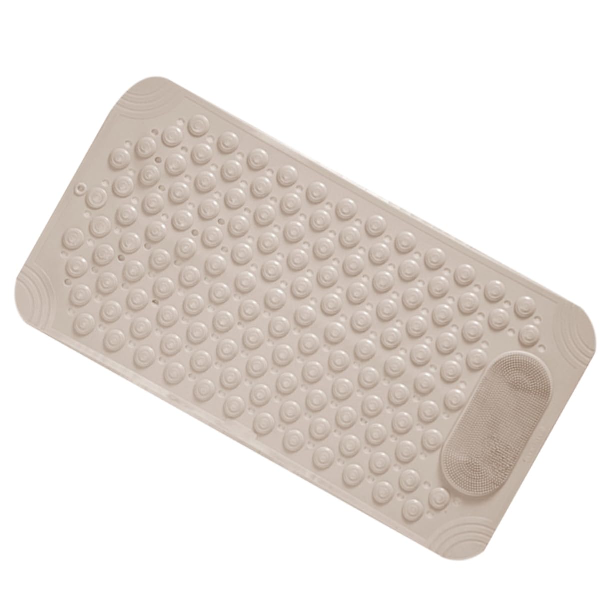 Alfombrilla de ducha antideslizante con ventosas y fregador de pies Mikikit para baño