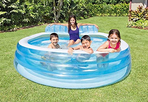 Intex Inflatable Swim Center Family Lounge Pool with Built-in Bench- 57190