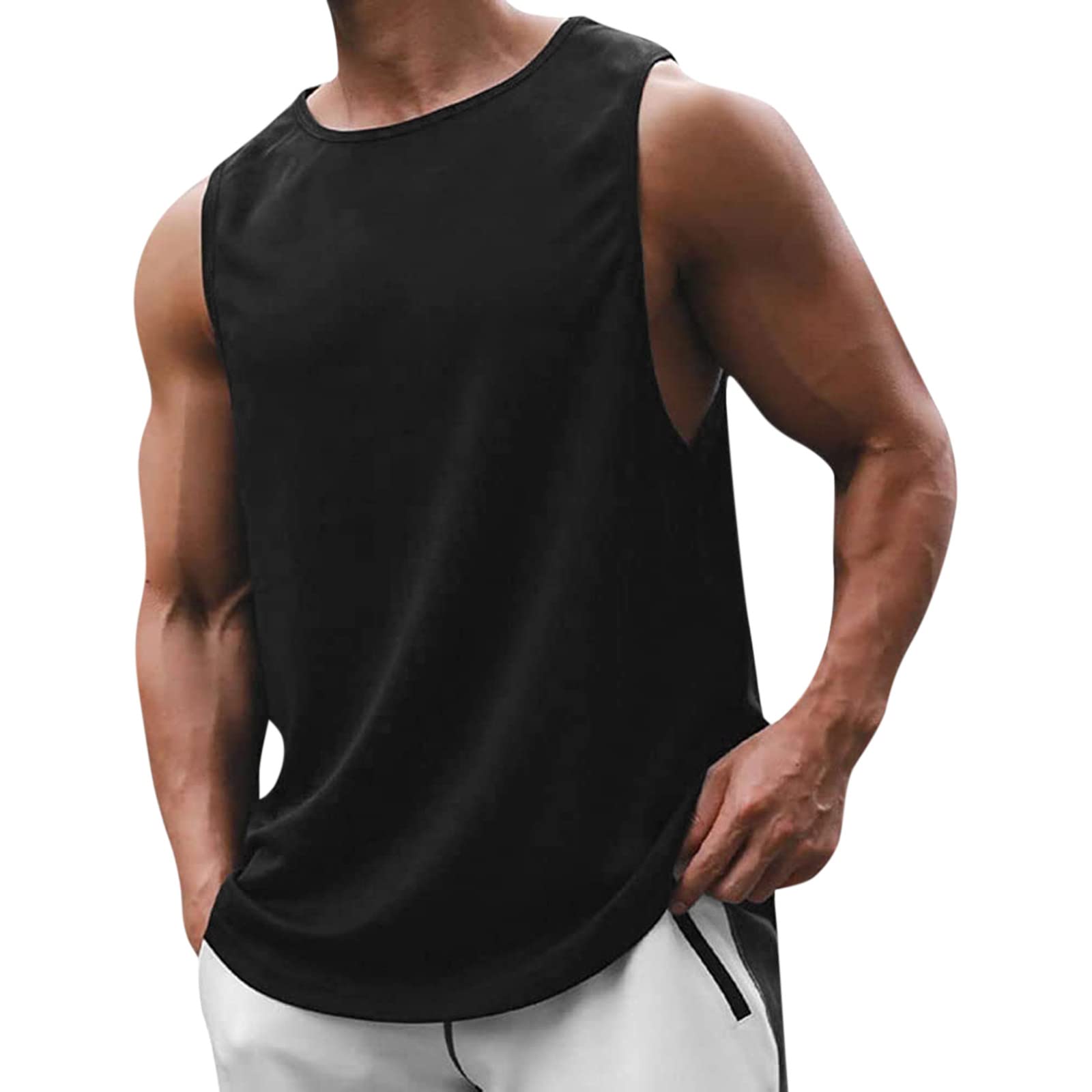 Generisch Männliches Ärmelloses Top für Fitness Freizeit Atmungsaktives Sportshirt mit Modernem Design