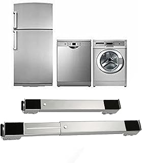 2 sztuki stojak na lodówkę, maksymalne obciążenie 300 kg, regulowany wózek meblowy, mobilna podstawa, do pralki, suszarki i lodówki