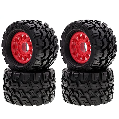 Pneus de voiture en caoutchouc HUIOP pour Trax Mk2 et Kyosho adhérence maximale et rechange 4pcs